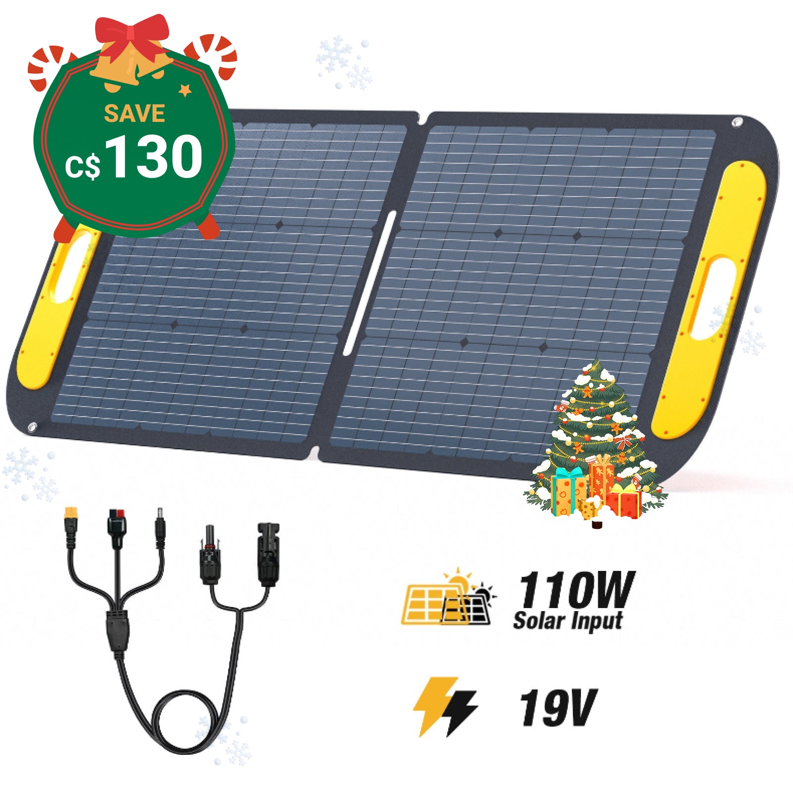 VTOMAN 110W Foldable Portable Solar Panels