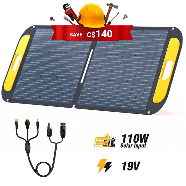 VTOMAN 110W Foldable Portable Solar Panels