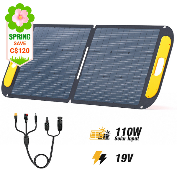 VTOMAN 110W Foldable Portable Solar Panels