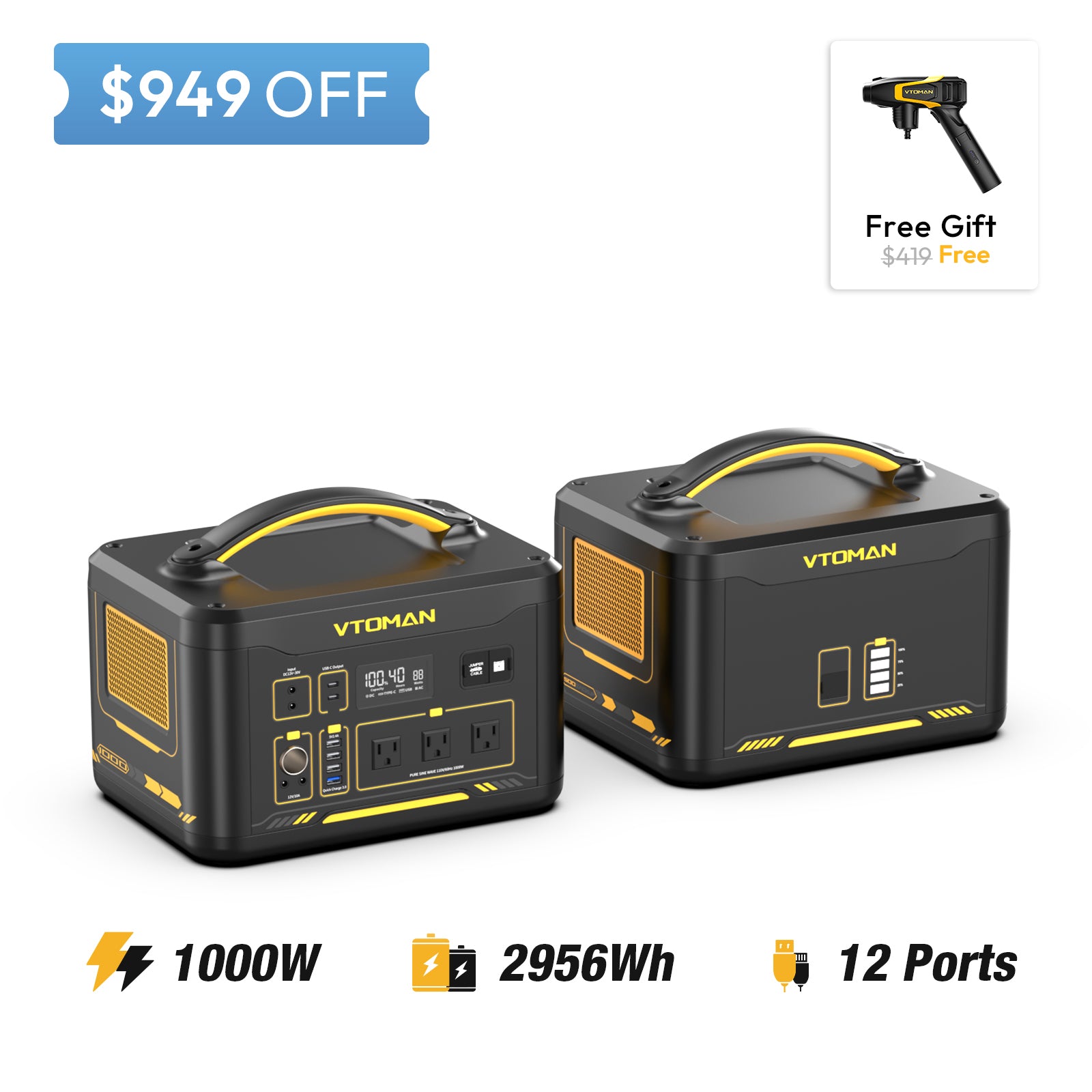 jump 1000 and 1548wh extra battery save $949 in summer sale