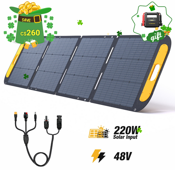 Panneau solaire portable VTOMAN VS220 Pro 220W