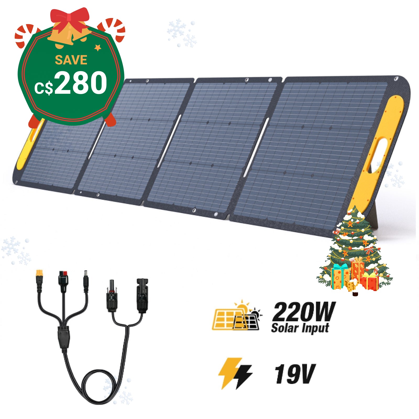 VTOMAN 220W Portable Solar Panel