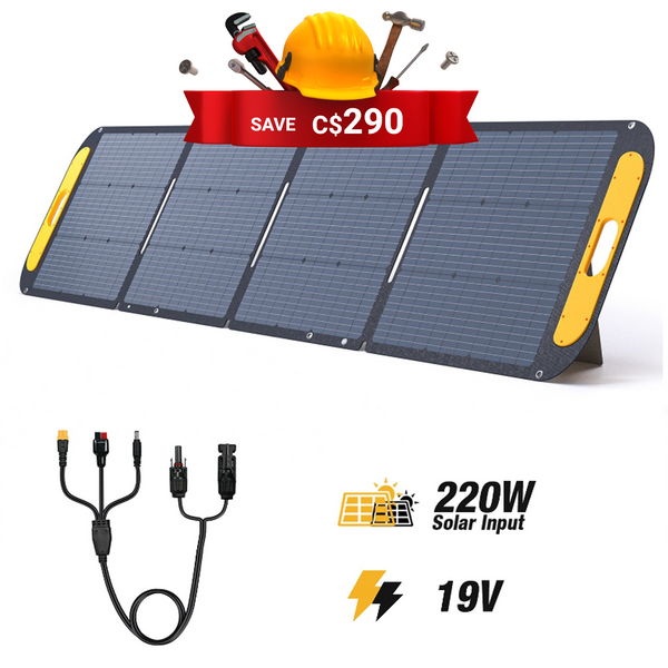 VTOMAN 220W Portable Solar Panel