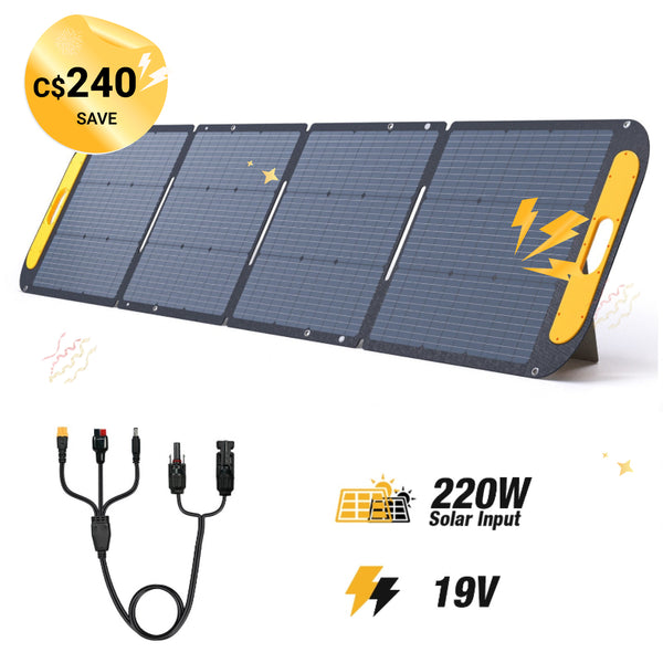 VTOMAN 220W Portable Solar Panel