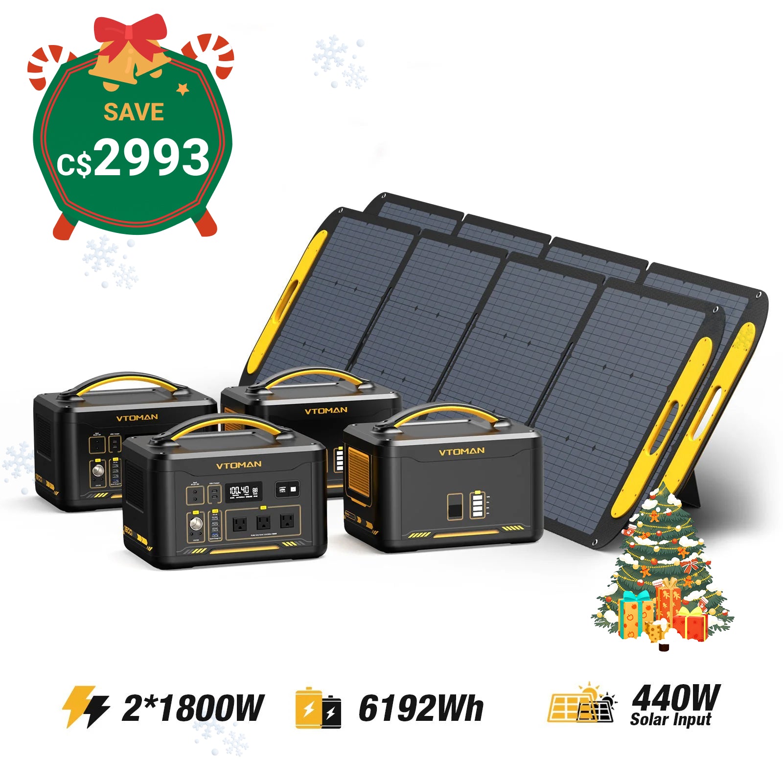 Jump 1800W/6192Wh 440W Solar Generator