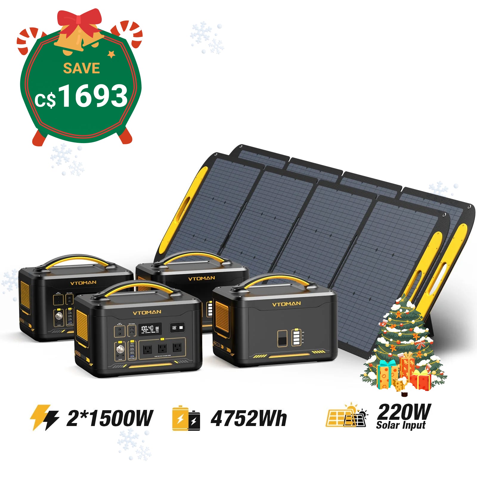 Jump 1500W/4752Wh 440W Solar Generator