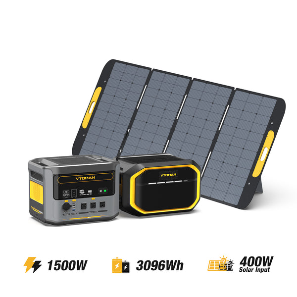 Bundle FlashSpeed 1500 +1548Wh Extra Battery + 400W Solar Panel