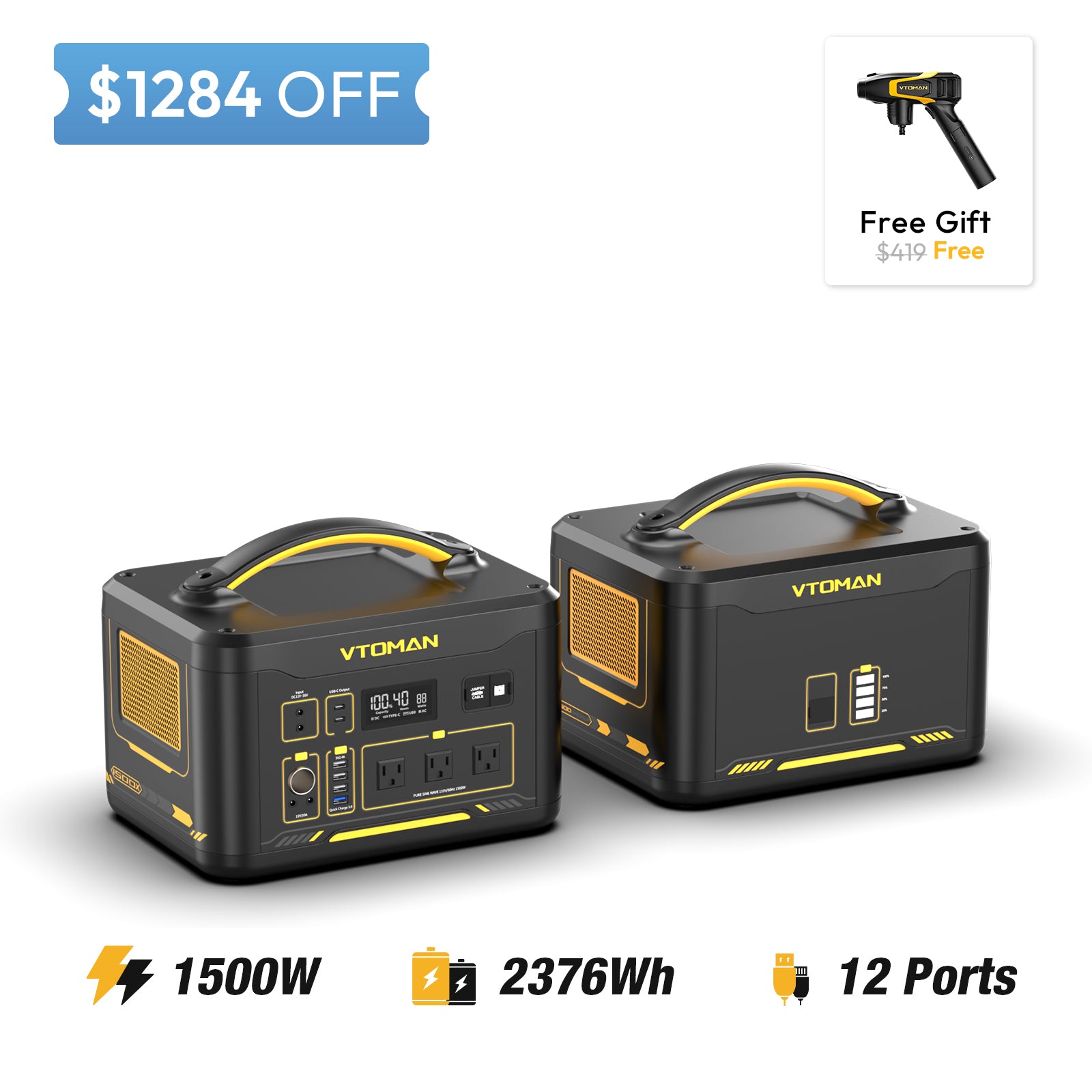 jump 1500X and 1548wh extra battery save $1284 in summer sale