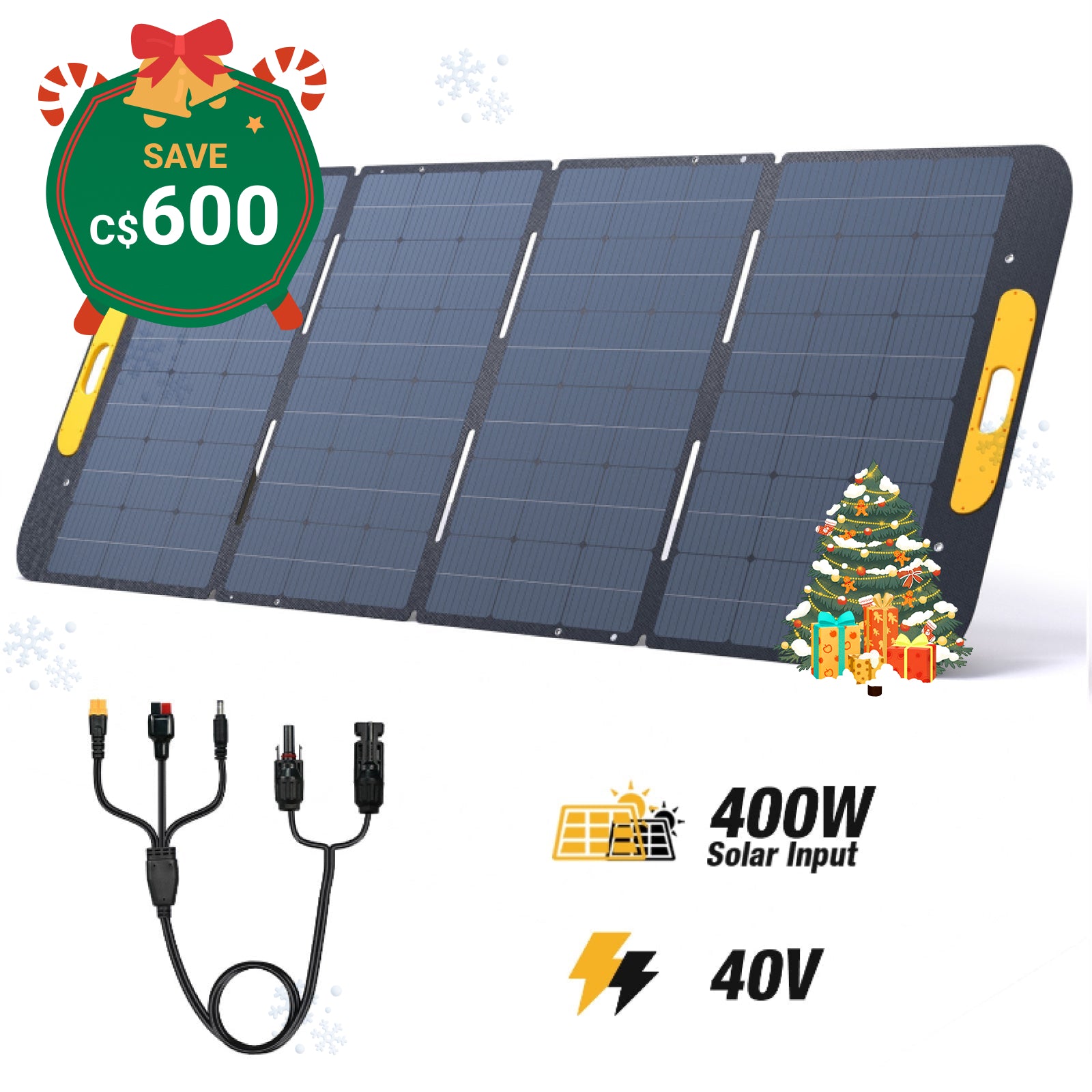 VTOMAN 400W Foldable Portable Solar Panels