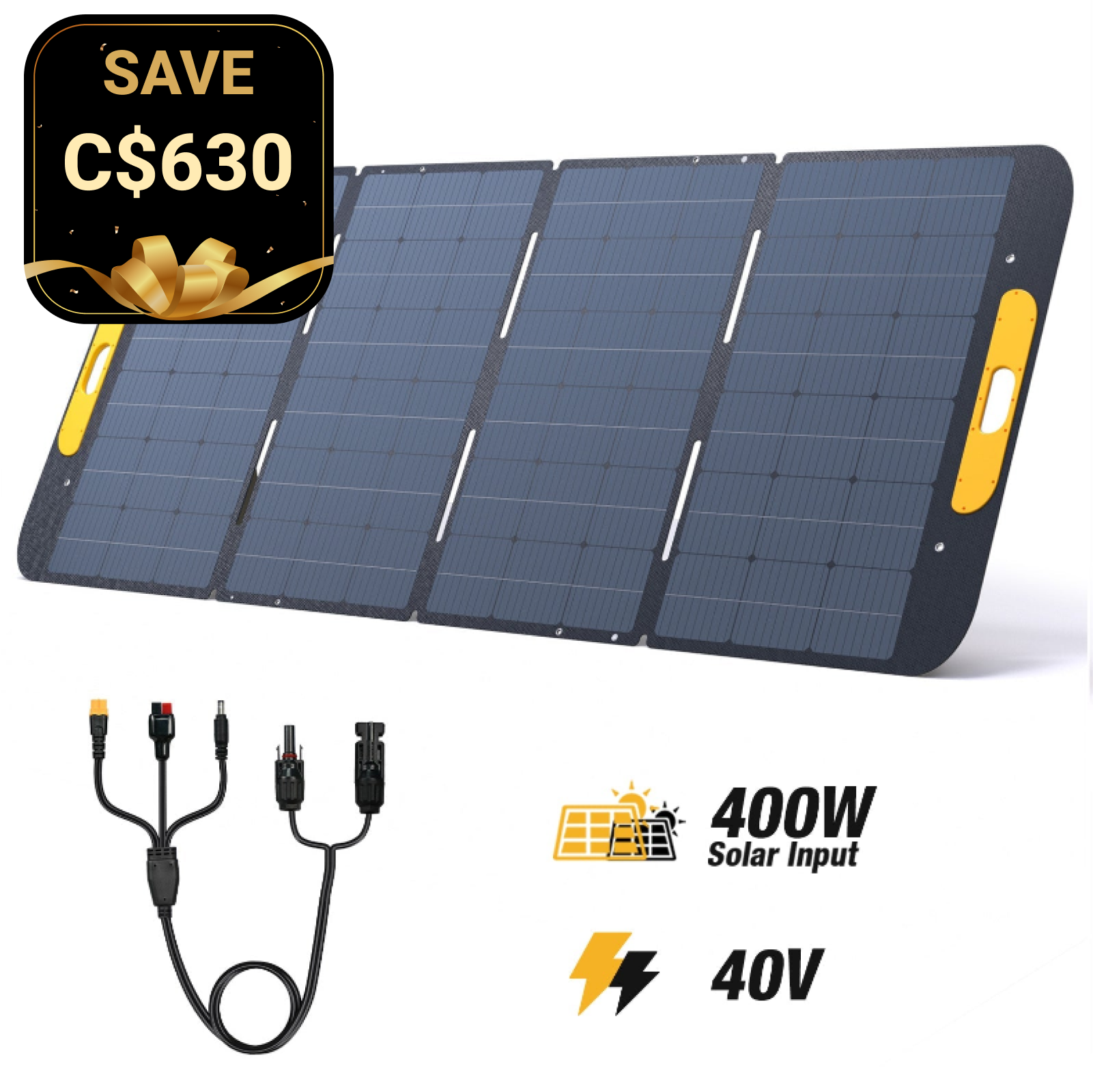 VTOMAN 400W Foldable Portable Solar Panels