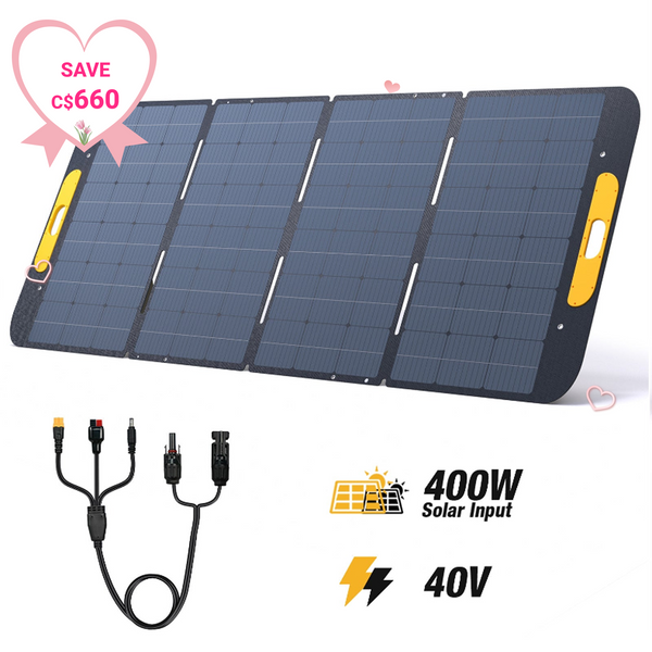 Panneaux solaires portables pliables VTOMAN 400W