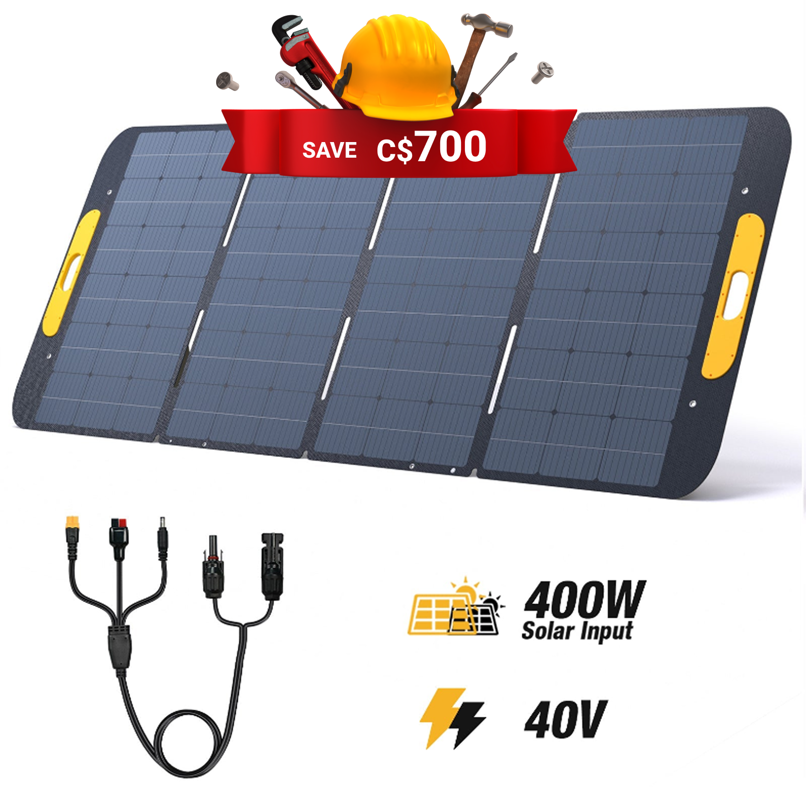 VTOMAN 400W Foldable Portable Solar Panels