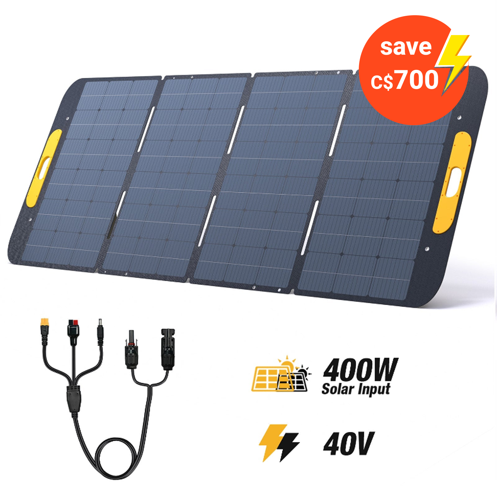 VTOMAN 400W Foldable Portable Solar Panels
