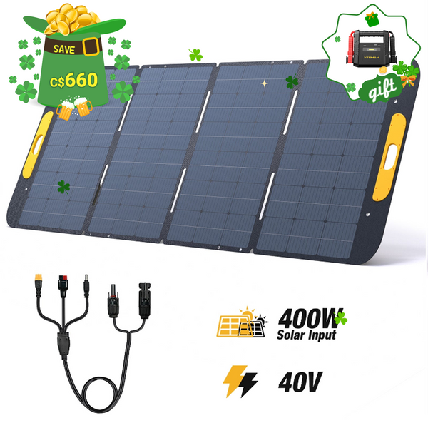 Panneaux solaires portables pliables VTOMAN 400W