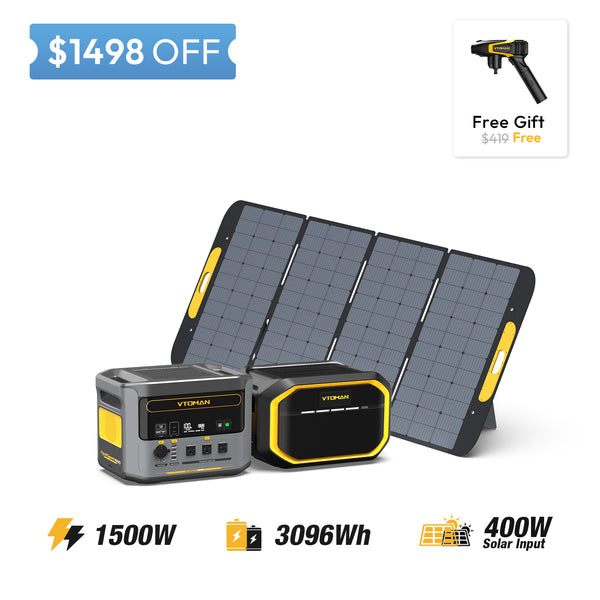 FlashSpeed 1000 and 1548wh extra battery and 400W solar panel save $1498 in summer sale