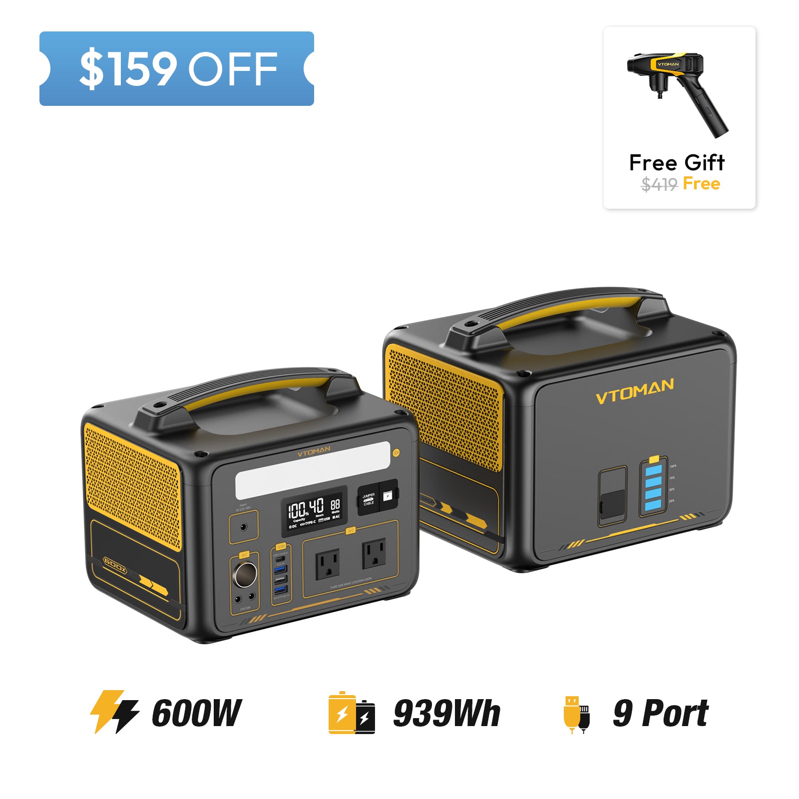 jump 600x and 640wh extra battery save $159 in summer sale