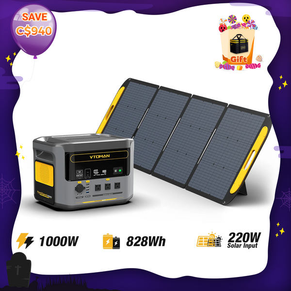 FlashSpeed 1000W/828Wh 220W Solar Generator