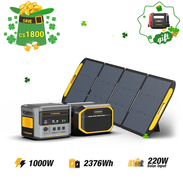 FlashSpeed 1000W/2376Wh 220W Solar Generator