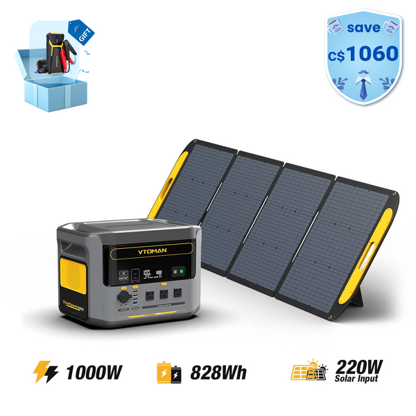 FlashSpeed 1000W/828Wh 220W Solar Generator