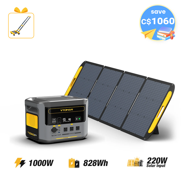 FlashSpeed 1000W/828Wh 220W Solar Generator