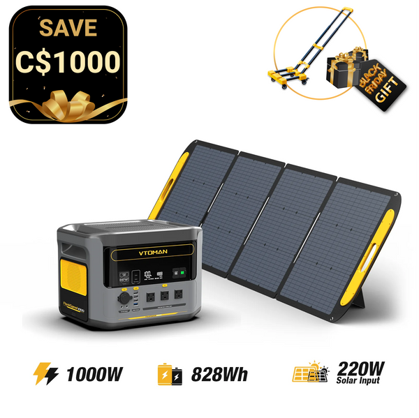 FlashSpeed 1000W/828Wh 220W Solar Generator