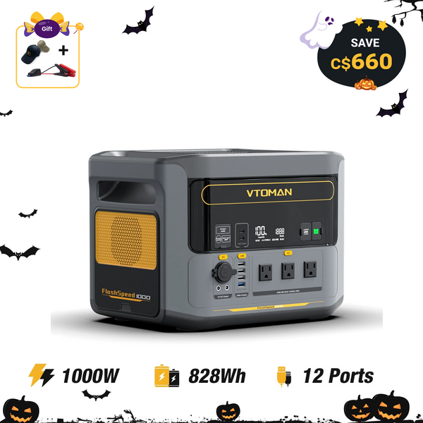 VTOMAN FlashSpeed 1000 Power Station 828Wh | 1000W