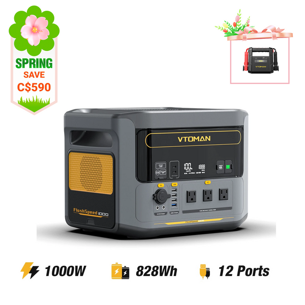 VTOMAN FlashSpeed 1000 Power Station 828Wh | 1000W