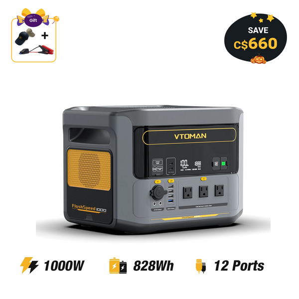 VTOMAN FlashSpeed 1000 Power Station 828Wh | 1000W
