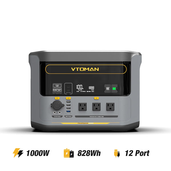 VTOMAN FlashSpeed 1000 ポータブル電源 大容量 828Wh VTOMAN FlashSpeed 1000 Power Station 828Wh | 1000W – CA.VTOMAN