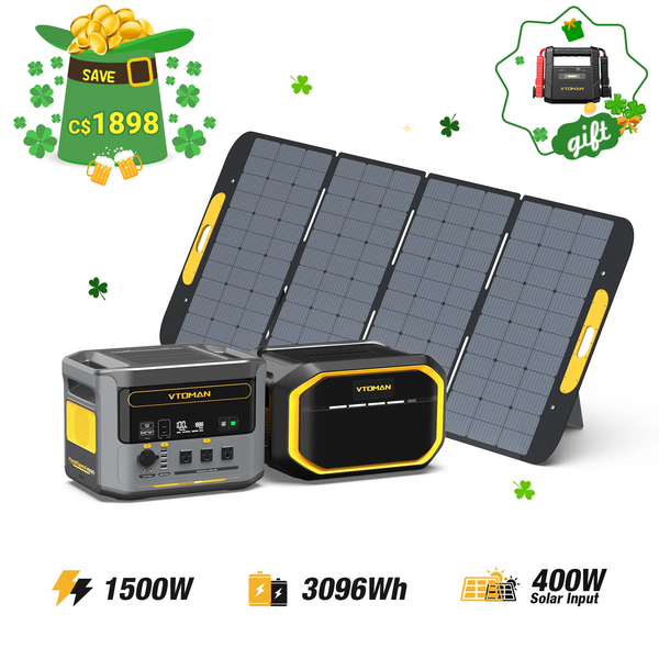 Bundle FlashSpeed ​​1500 + Batterie supplémentaire 1548Wh + Panneau solaire 400W