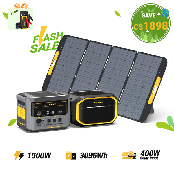 Bundle FlashSpeed 1500 +1548Wh Extra Battery + 400W Solar Panel
