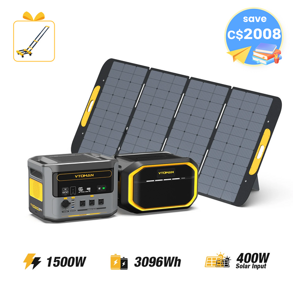 Bundle FlashSpeed ​​1500 + Batterie supplémentaire 1548Wh + Panneau solaire 400W