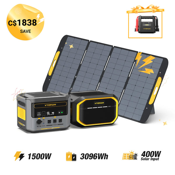 Bundle FlashSpeed 1500 +1548Wh Extra Battery + 400W Solar Panel