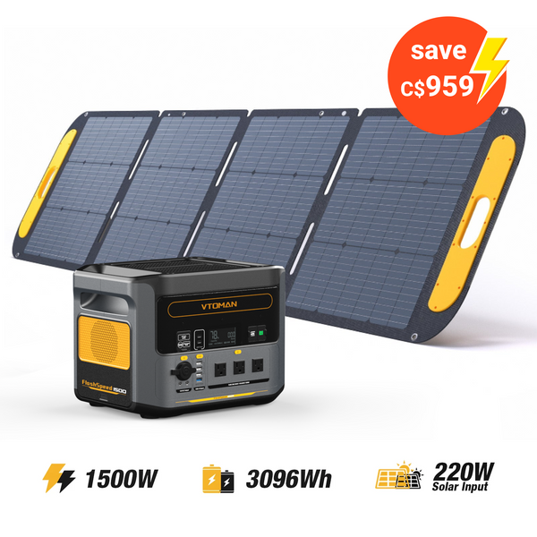 VTOMAN FlashSpeed 1500 +220W Pro Solar Panel