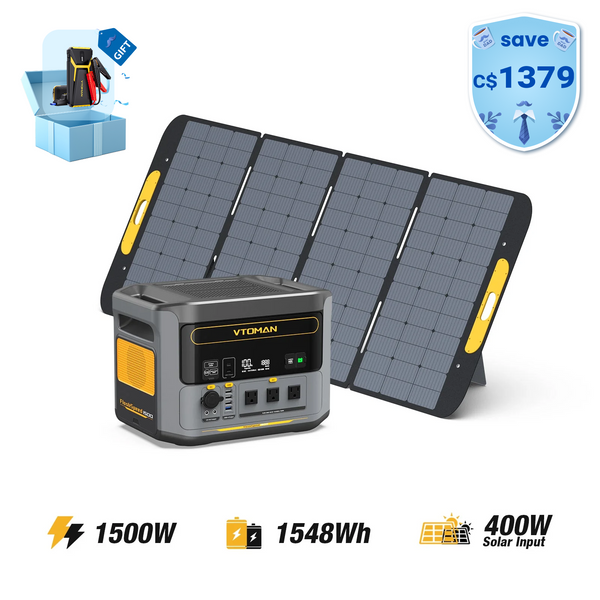 FlashSpeed 1500W/1548Wh 400W Solar Generator
