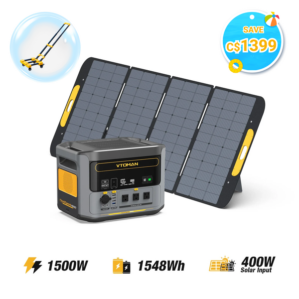 Générateur solaire FlashSpeed ​​1500W/1548Wh 400W 