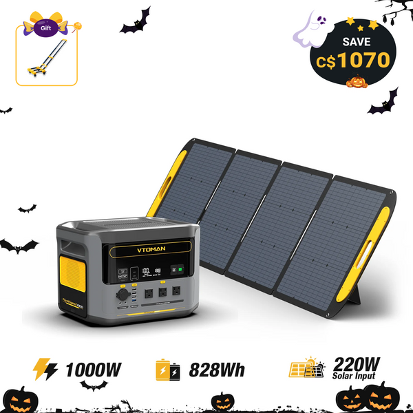 FlashSpeed 1000W/828Wh 220W Solar Generator