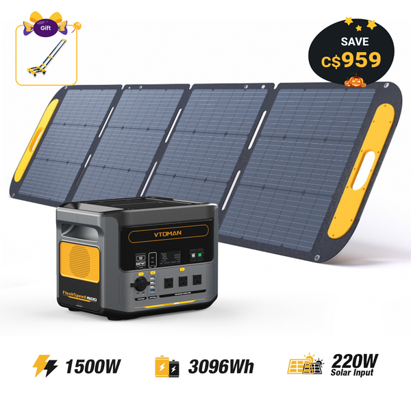 VTOMAN FlashSpeed 1500 +220W Pro Solar Panel