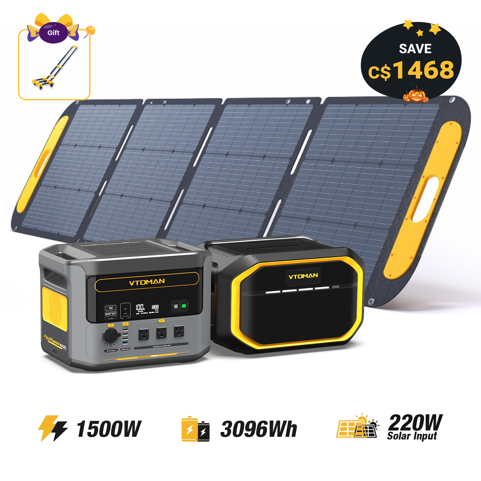 Centrale électrique VTOMAN FlashSpeed ​​1500 
