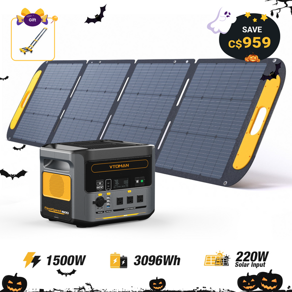 VTOMAN FlashSpeed 1500 +220W Pro Solar Panel
