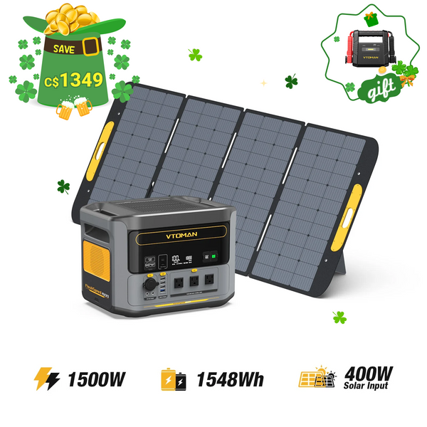 FlashSpeed 1500W/1548Wh 400W Solar Generator