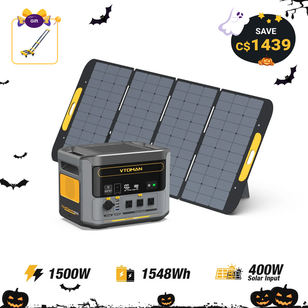 FlashSpeed 1500W/1548Wh 400W Solar Generator