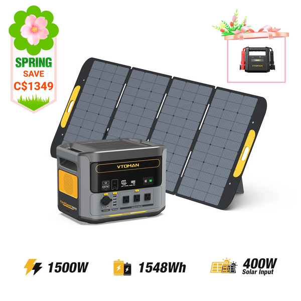 FlashSpeed 1500W/1548Wh 400W Solar Generator