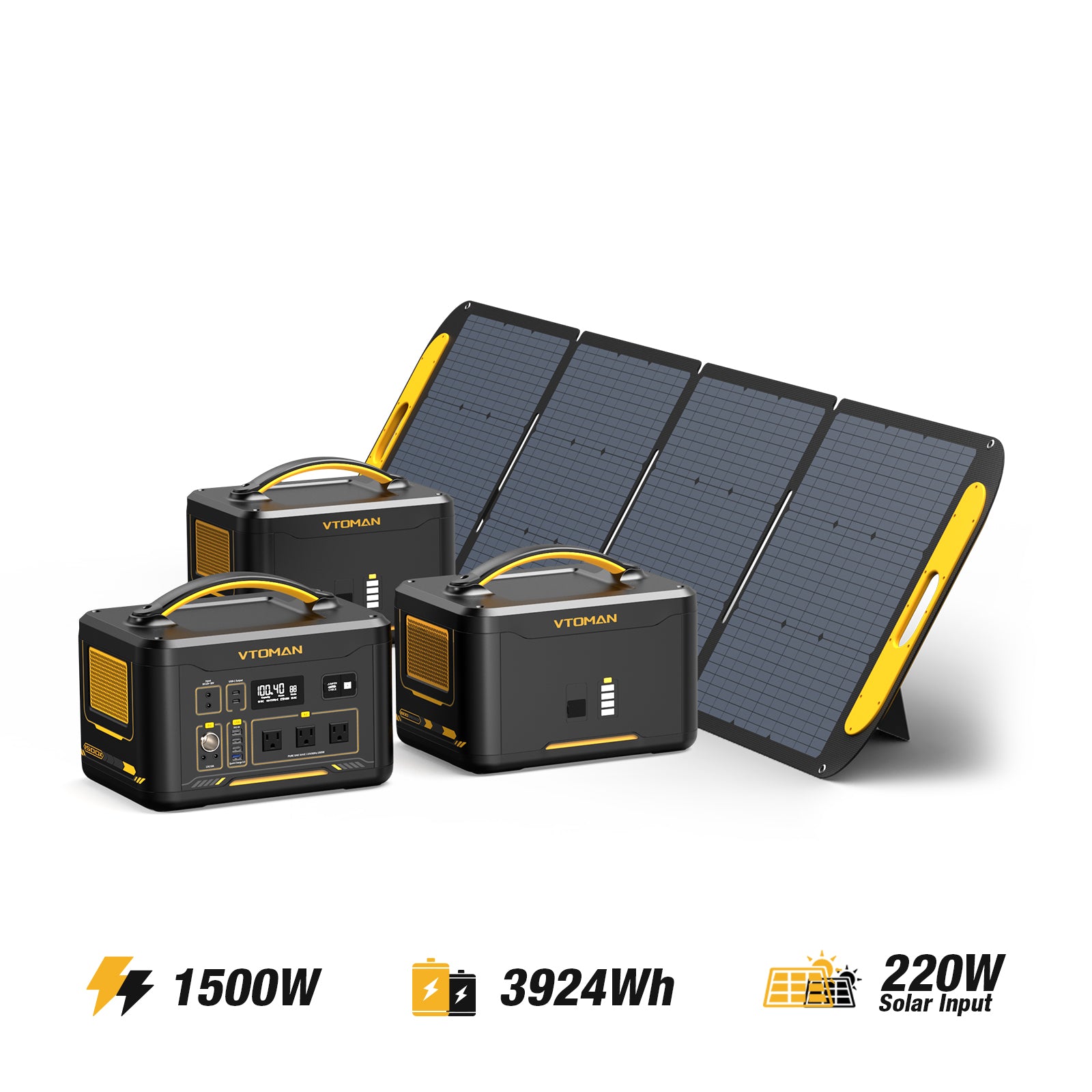 Jump 1500W/3924Wh 220W Solar Generator