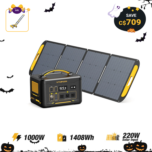 Jump 1000W/1408Wh 220W Solar Generator