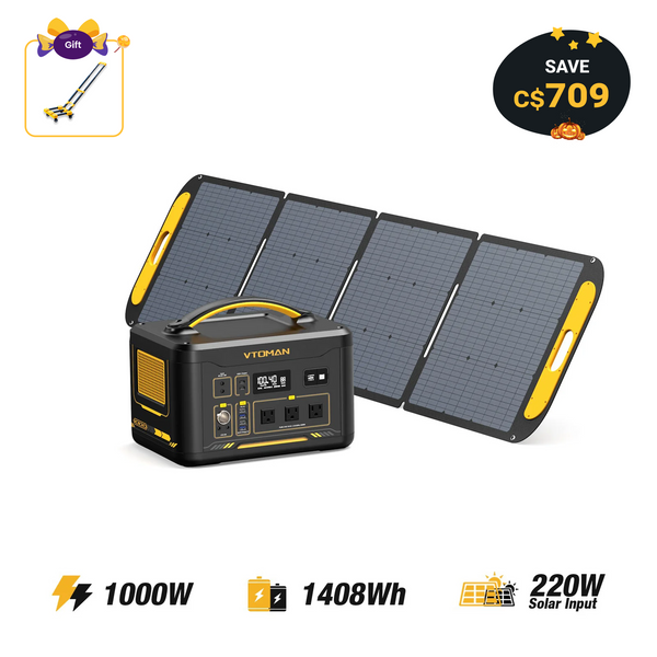 Jump 1000W/1408Wh 220W Solar Generator