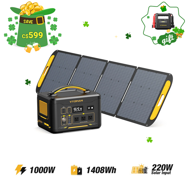 Jump 1000W/1408Wh 220W Solar Generator