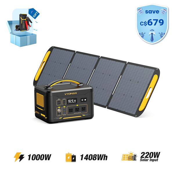 Jump 1000W/1408Wh 220W Solar Generator