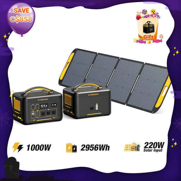 Jump 1000W/2956Wh 220W Solar Generator