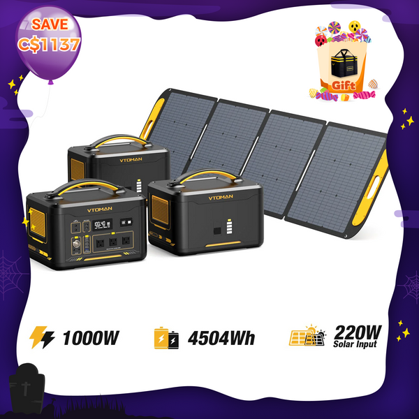 Jump 1000W/4504Wh 220W Solar Generator